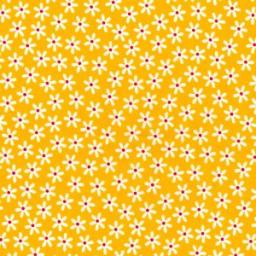 Yellow daisy cotton poplin