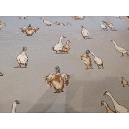 Grey Shabby ducks linen look canvas by Chatham Glyn