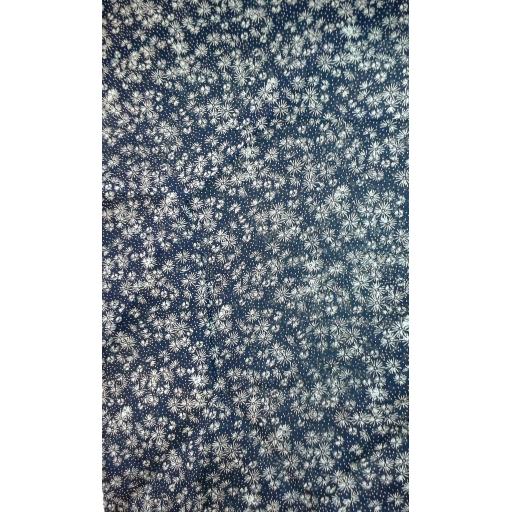 Viscose- small blue floral chiffon