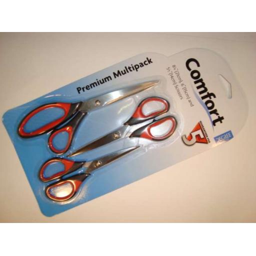 Comfort 3 piece scissors set