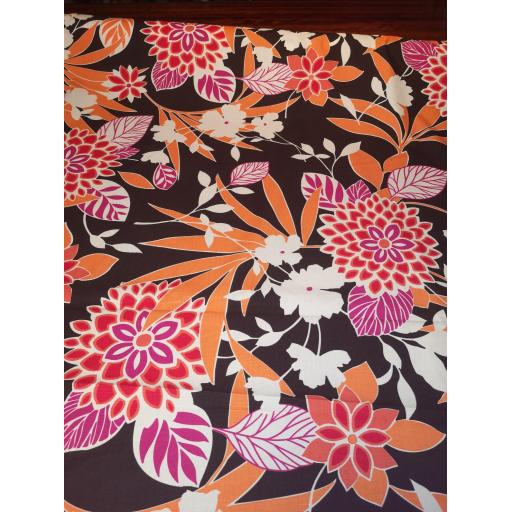 Brown large floral cotton lawn fabric.jpg