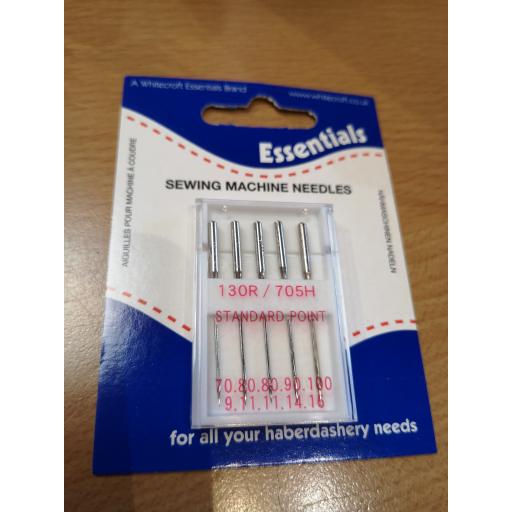 Standard machine sewing needles assorted sizes