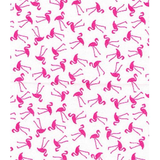 Flamingos cotton poplin