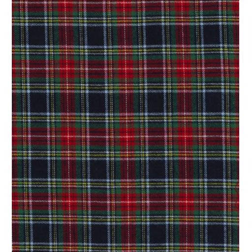 Brushed cotton check fabric