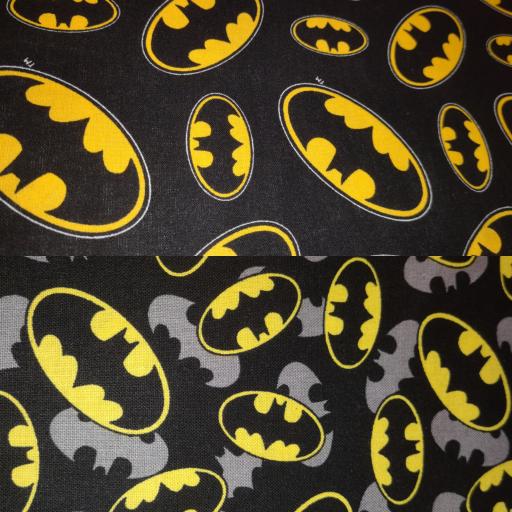 Batman, small and large bats on black background.jpg
