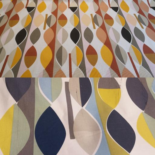Mabel retro stripes - Prestigious Fabrics Cotton canvas