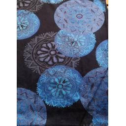 Black_blue_cirle_velour.jpg black velour with bright blue and grey circle design. Rich with soft pile