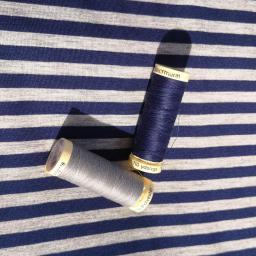navy and grey stripe jersey