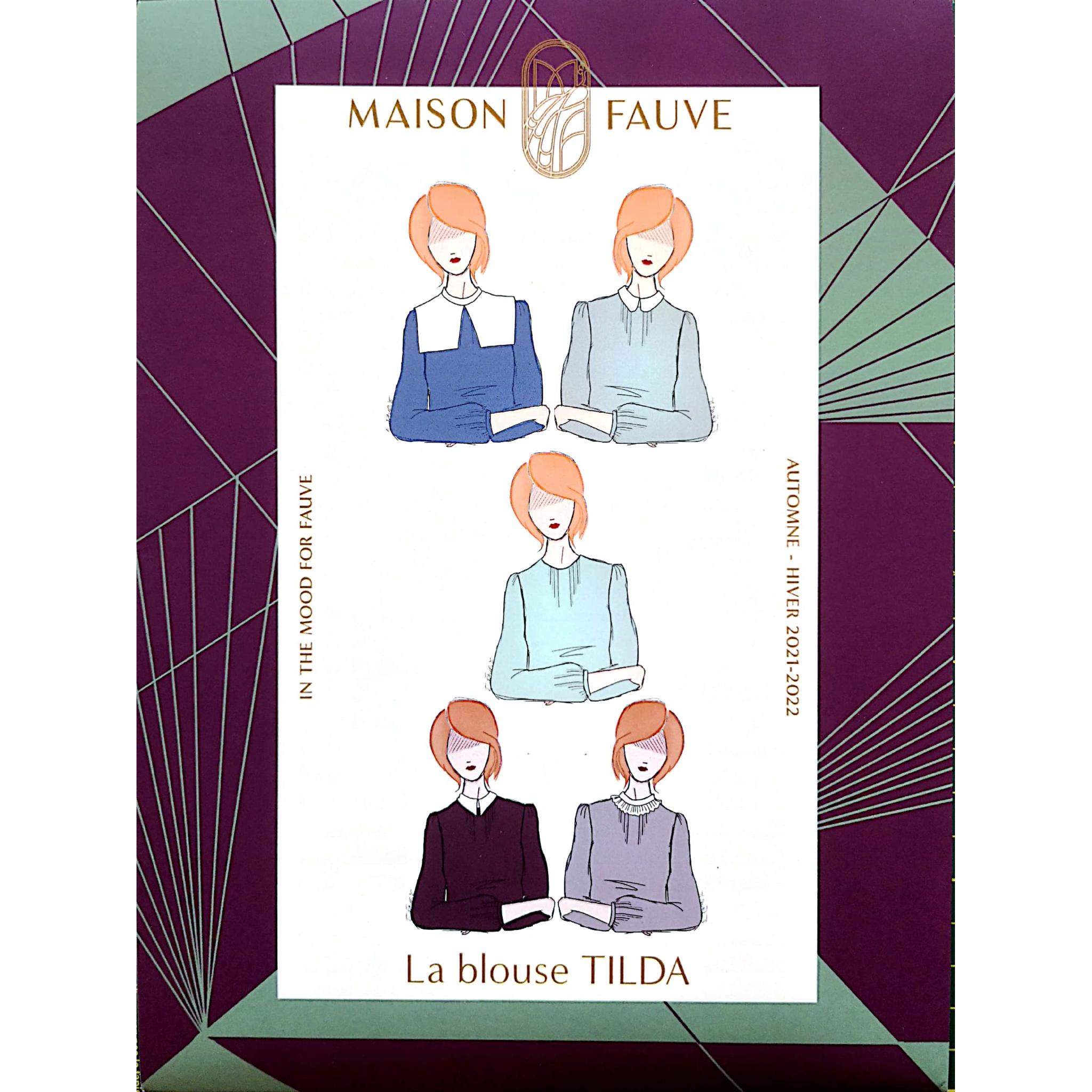 Tilda blouse sewing pattern by Maison Fauve