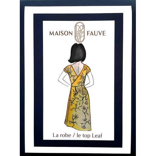 Leaf dress- sewing pattern by Maison Fauve