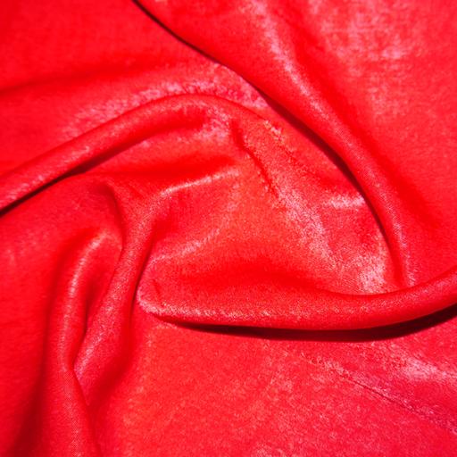 Silk velvet satin- red