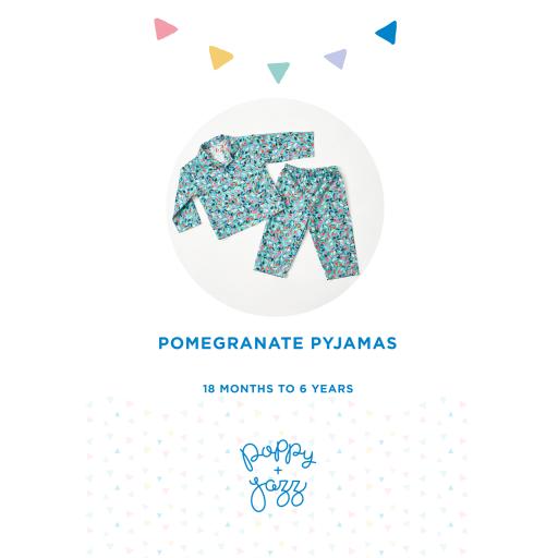 Pomegranate pyjamas - woven- Girls