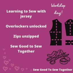 Learn to Sew New. jersey, overlockers. Zips, own project 