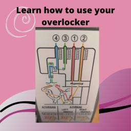 Overlockers Unlocked workshop. Overlocker threading diagram 