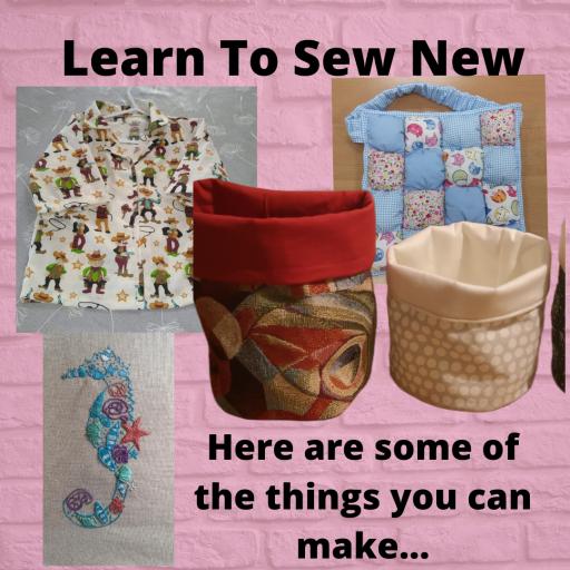 Learn to Sew New. baskets, patchwork, shirts and garments, hand embroidery 