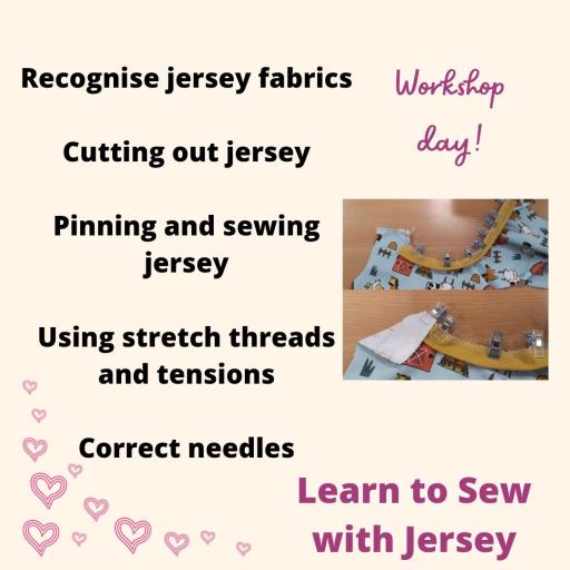 4 hour workshop - Learn to sew with Jersey