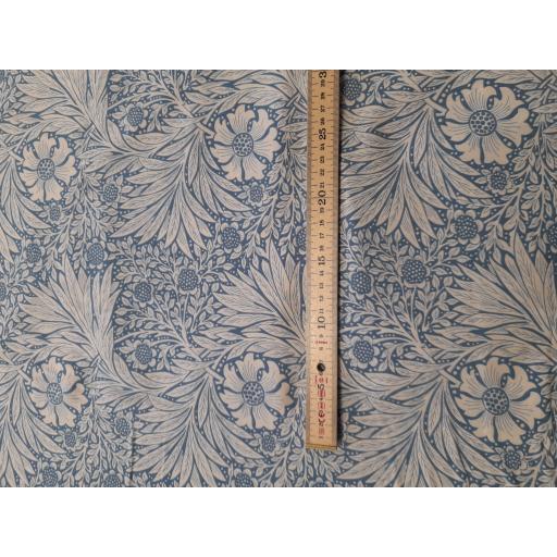 Powder blue floral viscose fabric Arts and Crafts.jpg