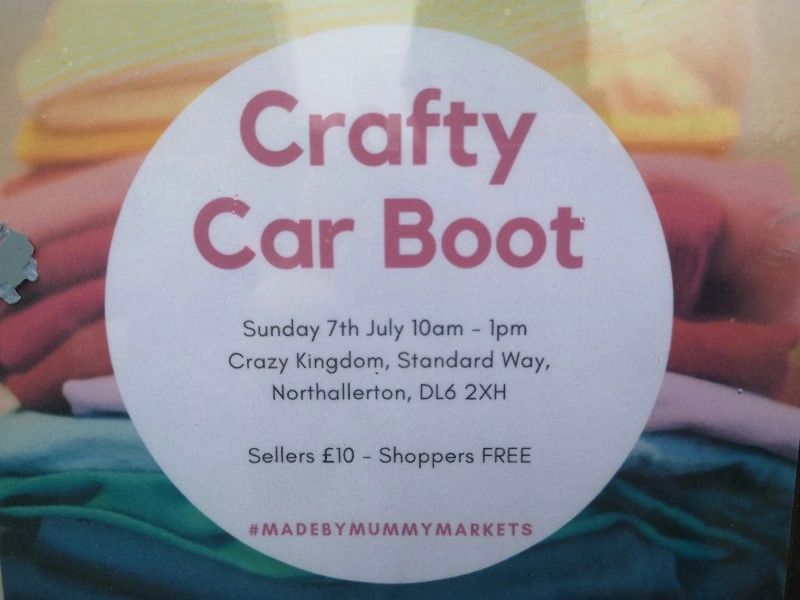 Crafty car boot sale Sunday 7th July