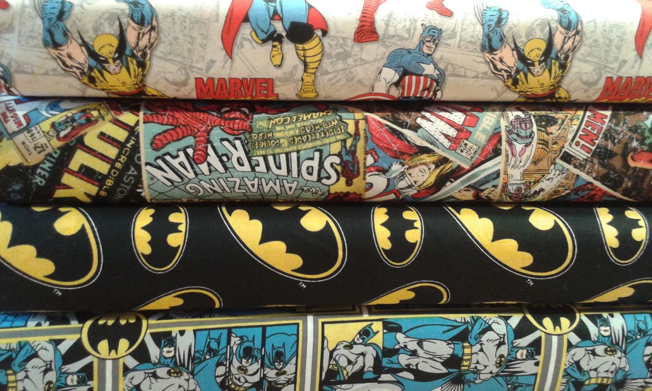 Marvel superhero fabrics